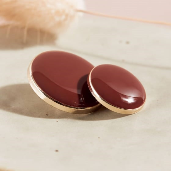 'Dotty Chestnut 20 mm.' øjeknap