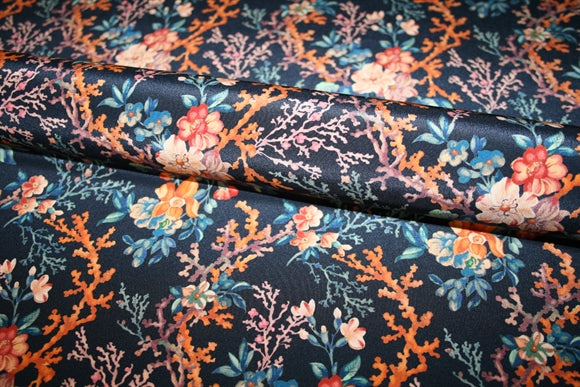 'Coral Meadow' Liberty Silke