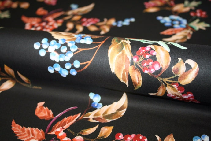 'Bitter Sweet Berries' Liberty Bomuld