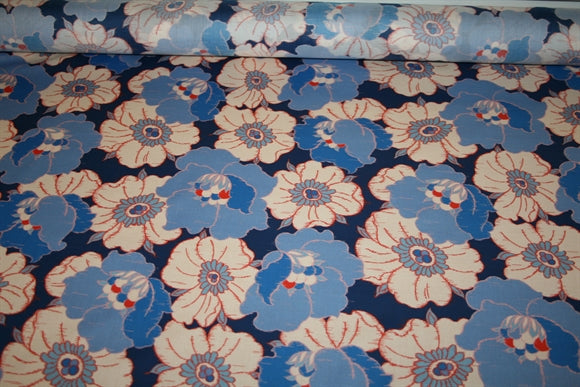 'Ikat Anemone' Liberty Bomuld