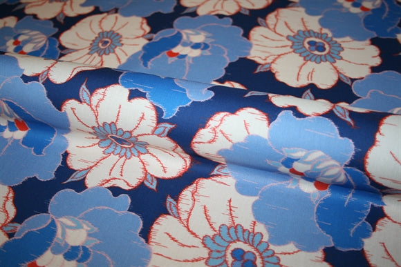 'Ikat Anemone' Liberty Bomuld