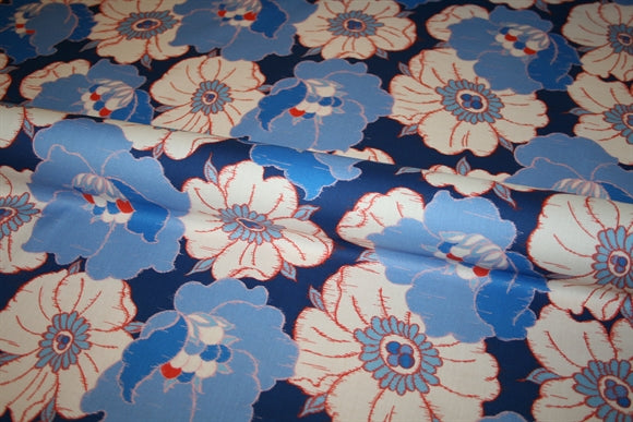 'Ikat Anemone' Liberty Bomuld