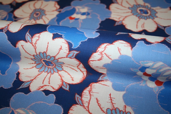 'Ikat Anemone' Liberty Bomuld