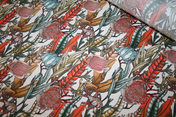 'The Aquatic Garden' Liberty Bomuld