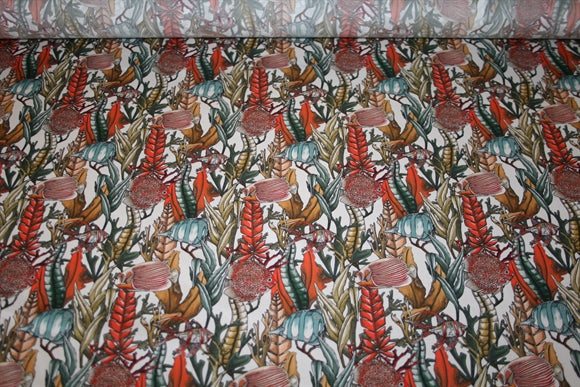 'The Aquatic Garden' Liberty Bomuld