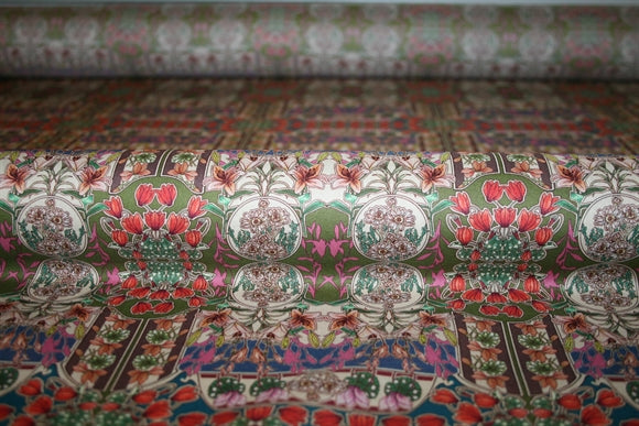 'Flower Fete' Liberty Bomuld