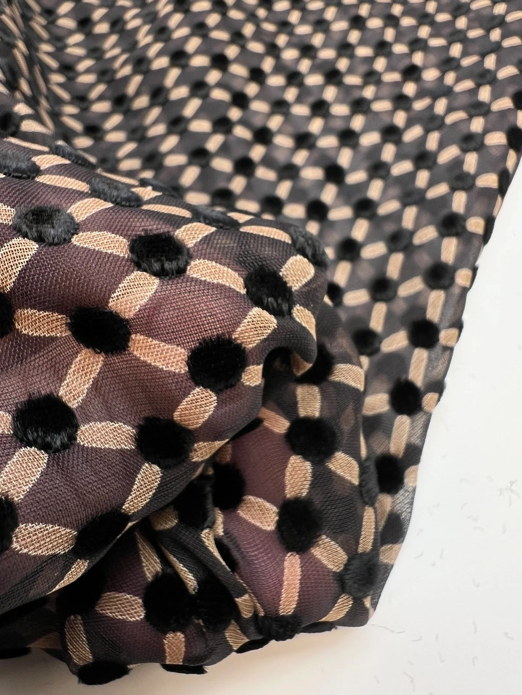 Flock Chiffon - silke og viskoseblanding