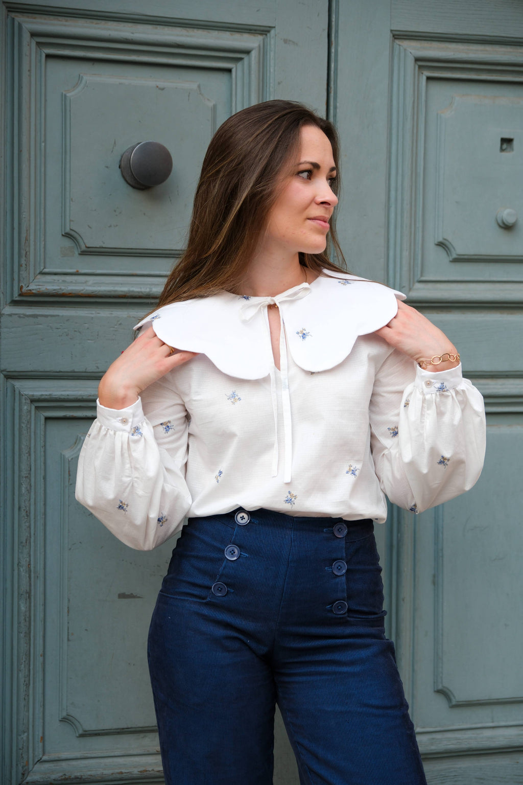 'Valentine' bluse symønster (str. 34-52)