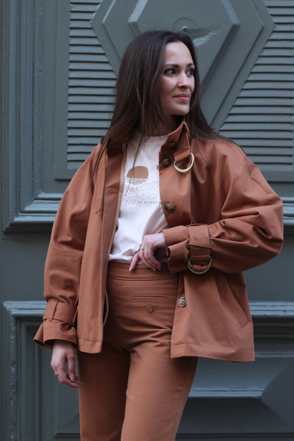 Luce - symønster til trenchcoat (str. 34-52) | Cha’ coud