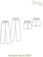 'Tomy' bukser & shorts symønster (str. 32-52)