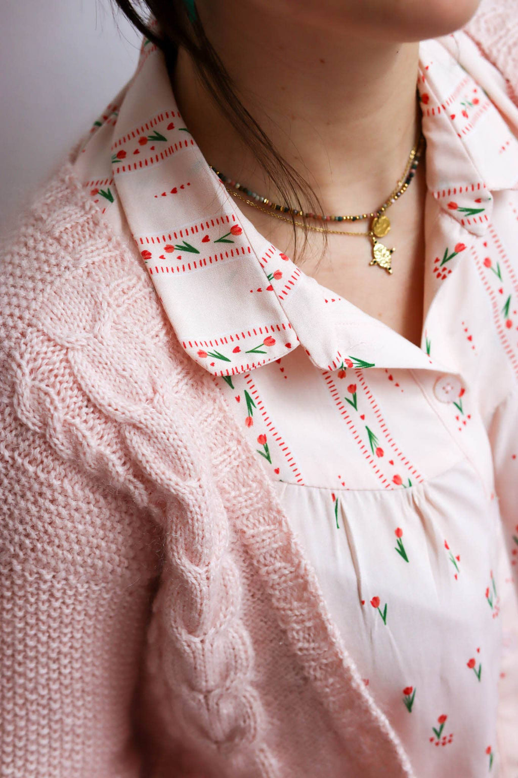 'Bloom every day stripes' Viskose