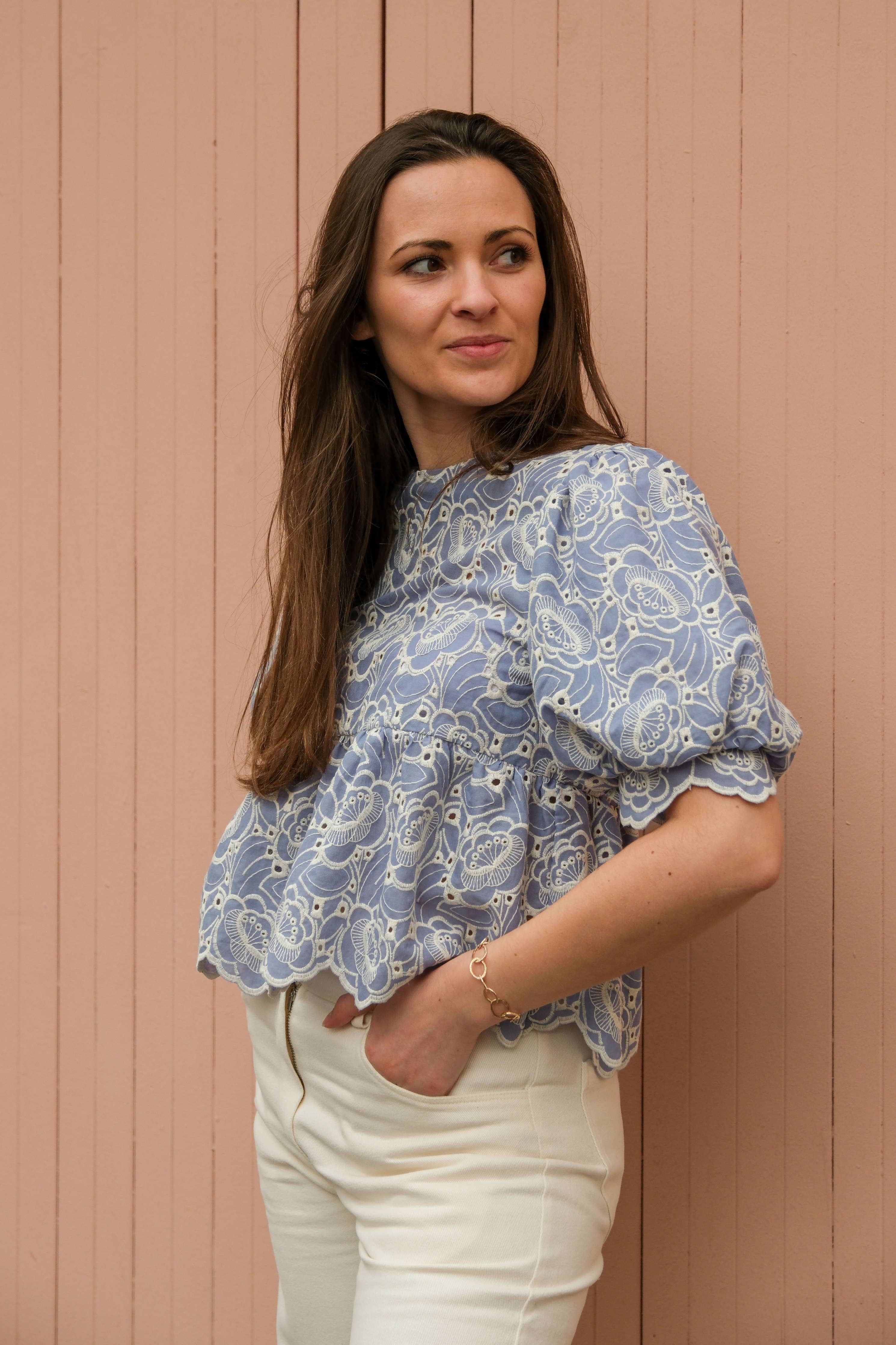 Ellie – symønster til bluse (str. 34–52) | Cha’ coud