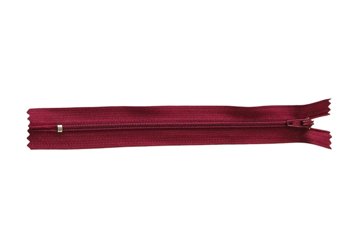 Spirallynlås bordeaux (35 cm.)