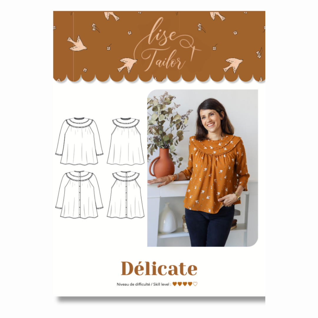 'Délicate' bluse symønster