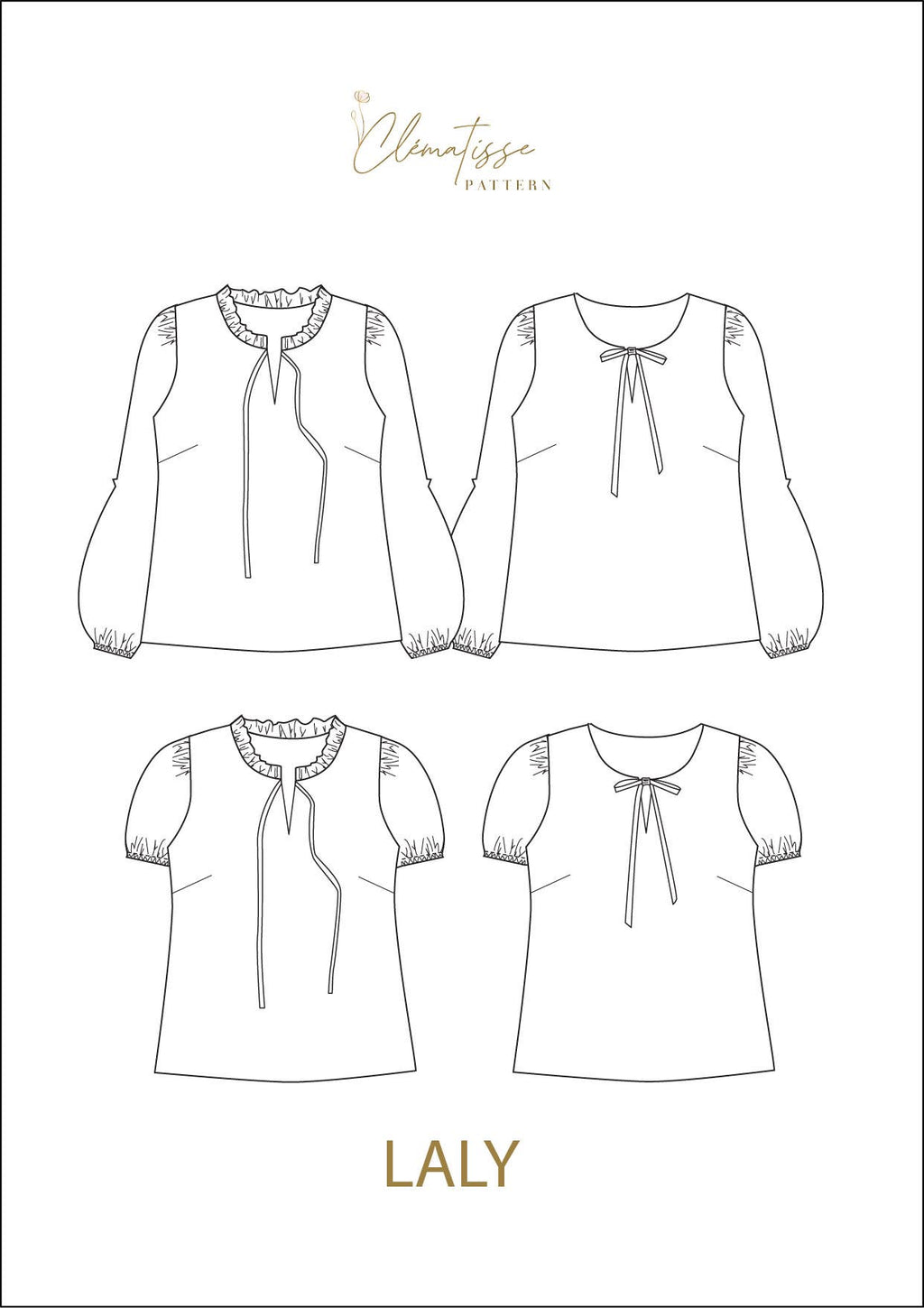 SY-KIT: Laly bluse i viskose twill
