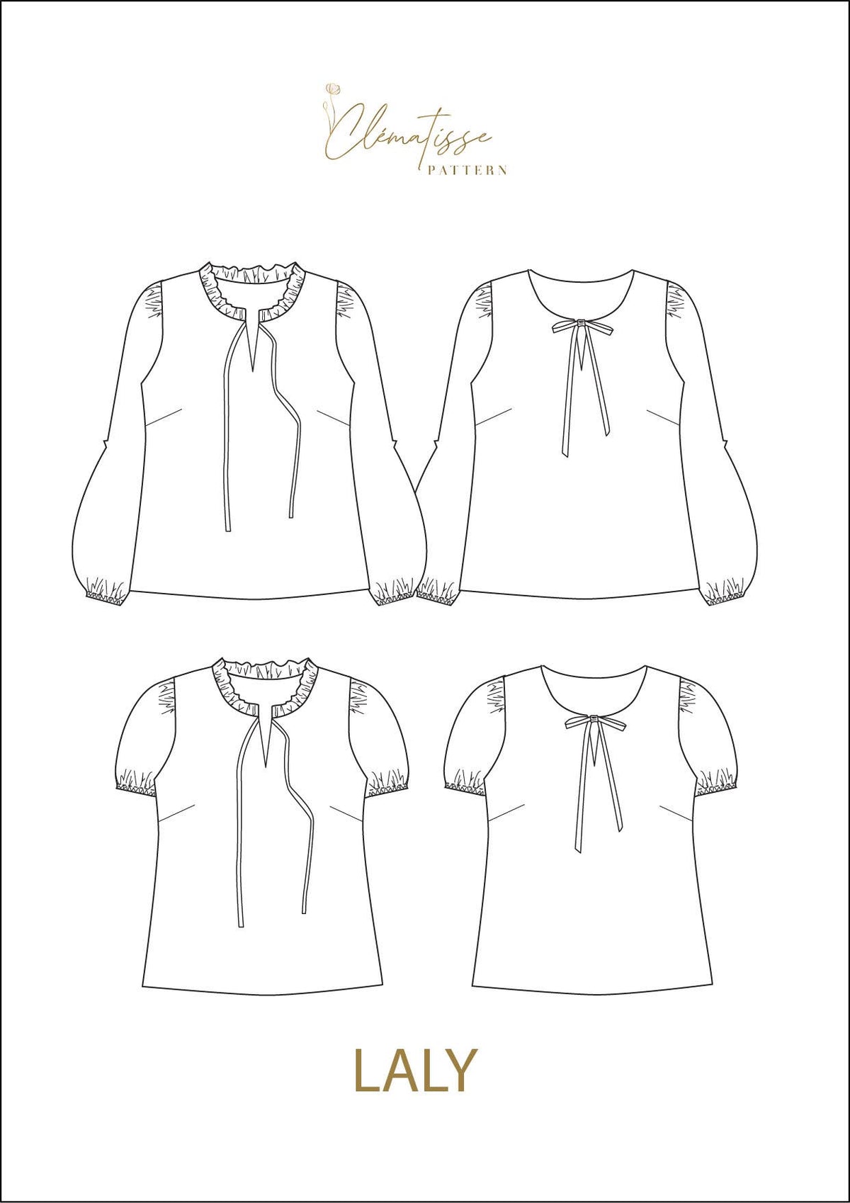 SY-KIT: Laly bluse i viskose twill