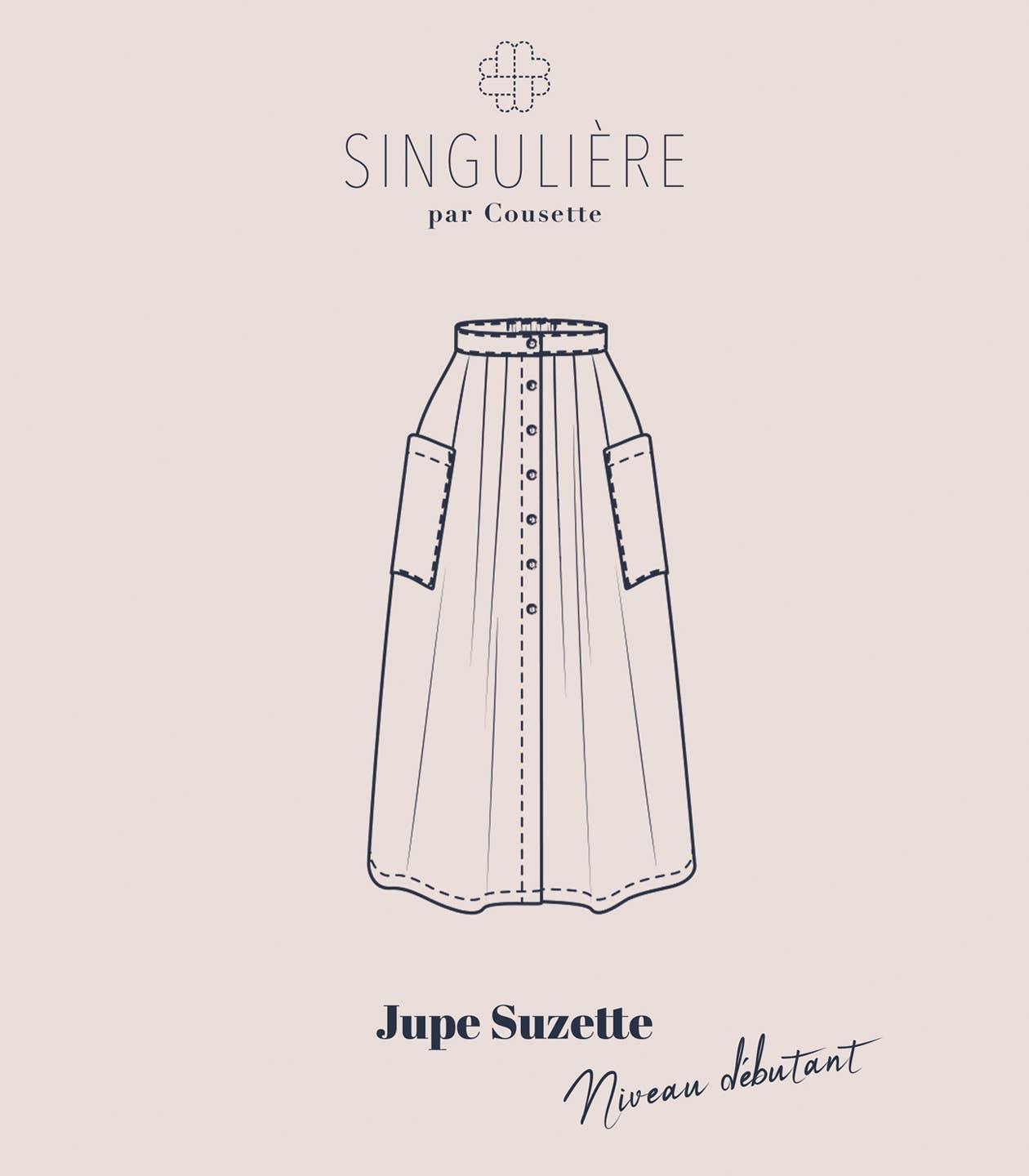 Suzette - symønster til nederdel (str. 34-50) | Cousette