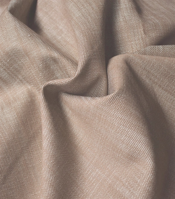 Cappuccino Denim bomuld –
lysebrun bomuldsdenim,
280 g/m², 144 cm bred