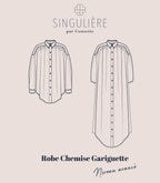 Gariguette - (skjorte)kjole symønster (str. 34-50) | Cousette