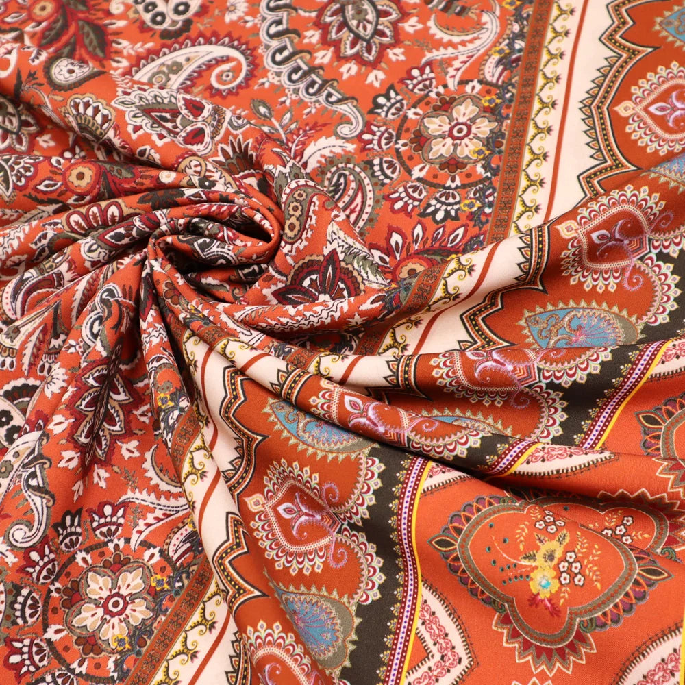Paisley Bordo - viskose stof