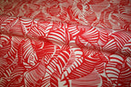 'Foglia Rosso' Viscose