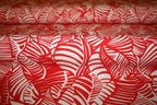 'Foglia Rosso' Viscose