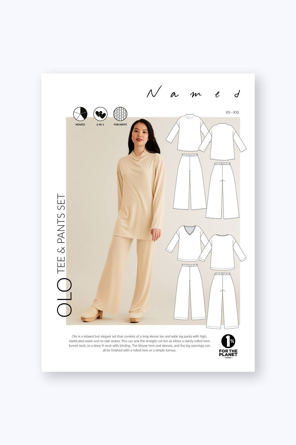 'Olo' bluse & bukser symønster