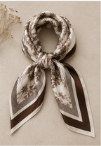 'Scarf Foulard Marrone' Silke