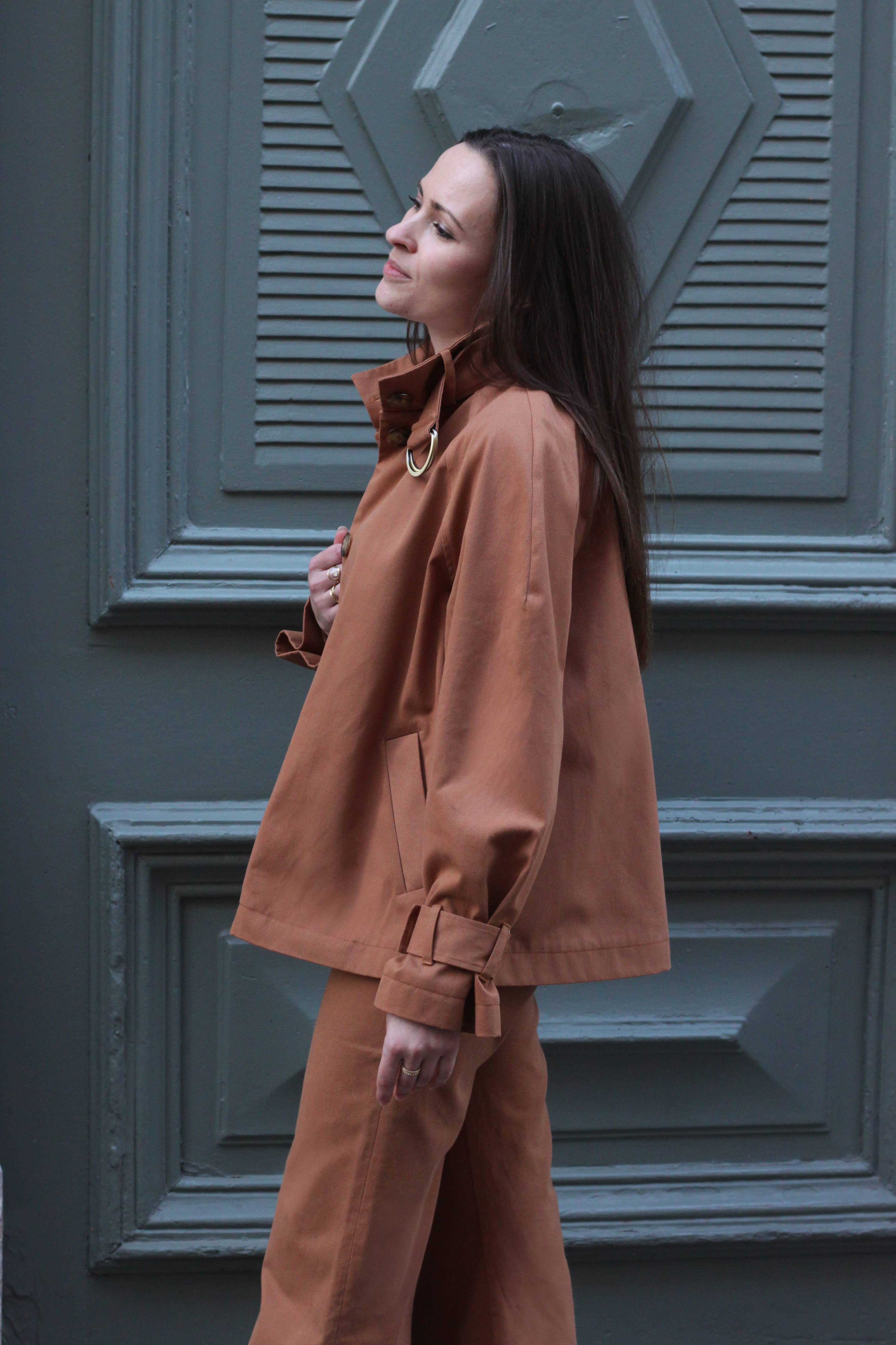 Luce - symønster til trenchcoat (str. 34-52) | Cha’ coud