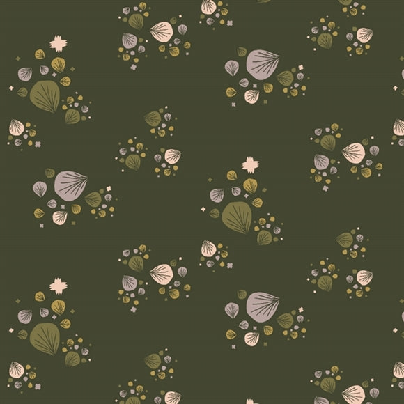 Bomuld fra Cotton & Steel 'Seedling Topsoil'