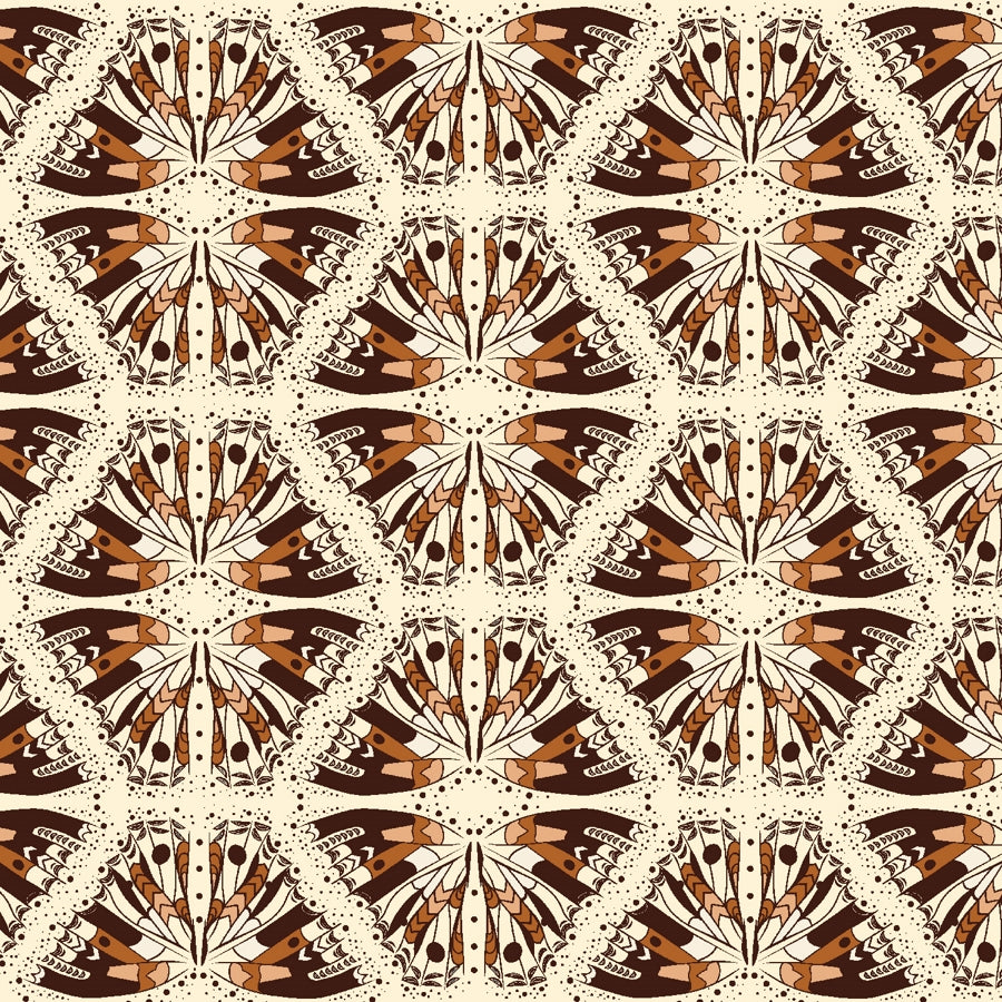 Swallowtail Lava - bomuldsstof | Cotton + Steel