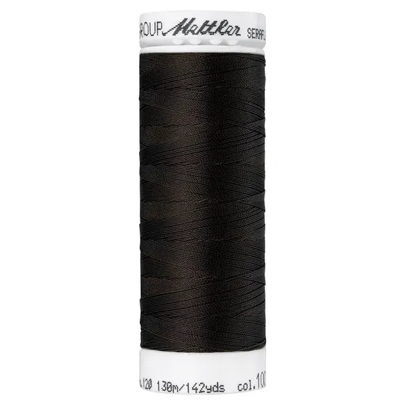 Seraflex Very Dark Brown – elastisk sytråd | Mettler