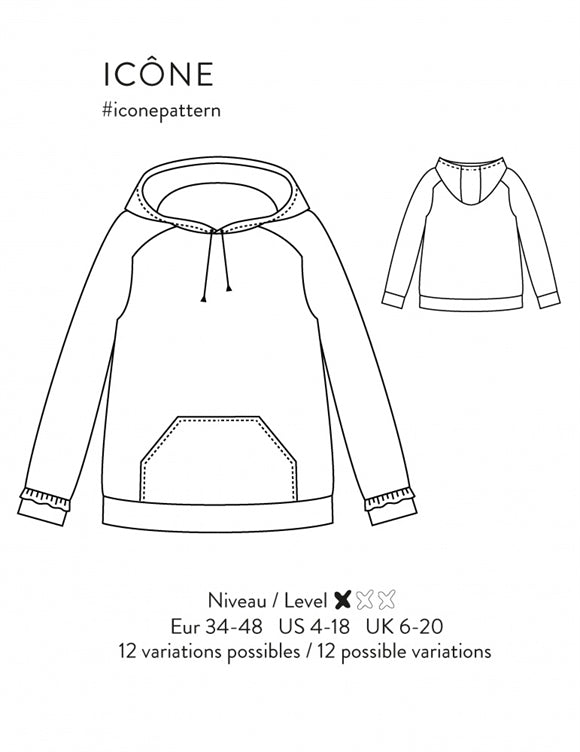 'Icône' bluse symønster
