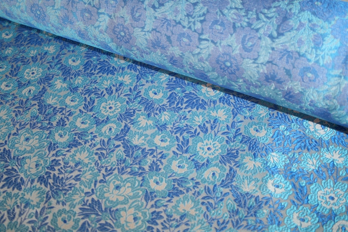 'Fiori Aqua' Jacquard