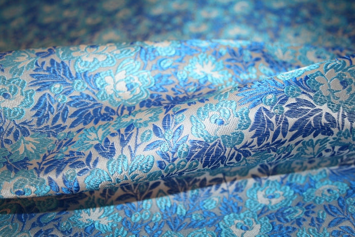 'Fiori Aqua' Jacquard