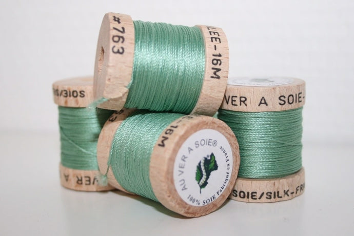 Mint sysilke – knaphulssilke | Au Ver à Soie