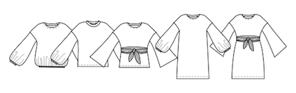 'Array' kjole & bluse symønster