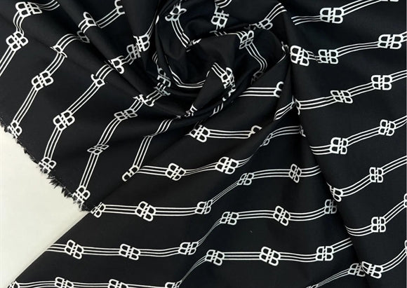 'Noir BB' Bomuld Poplin
