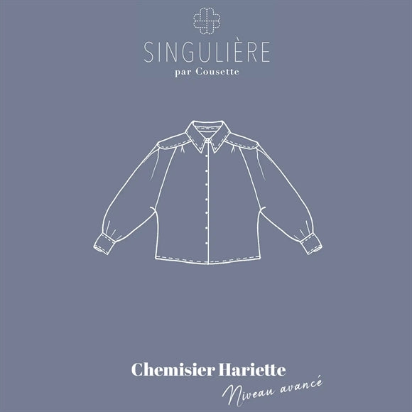 Hariette - symønster til skjortebluse (str. XS-XXXL) | Cousette