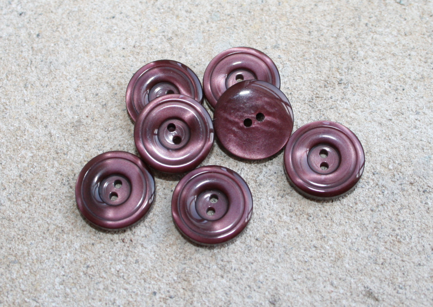 Blomme 2-huls knap 15 mm