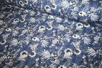 'Stretch Blu' Bomuld