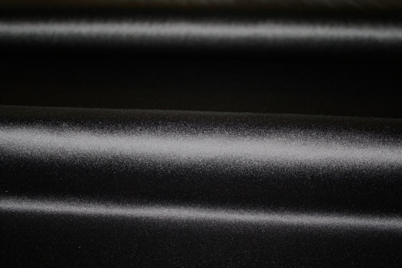 'Satin Stretch Black' Bomuld