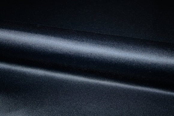 'Satin Stretch Navy' Bomuld