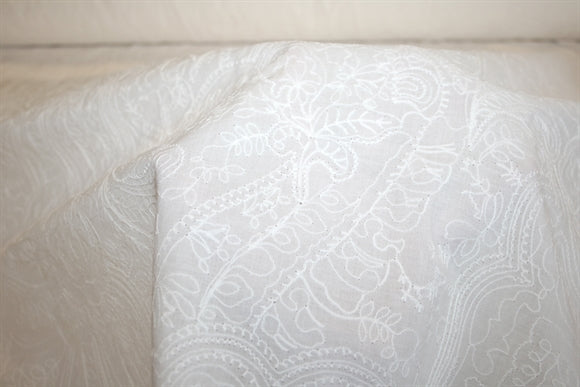 'Broderie Anglaise Lilly' Bomuld