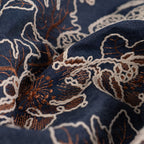 'Flowers Embroidery Denim' Bomuld