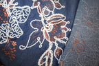 'Flowers Embroidery Denim' Bomuld