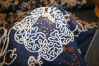 'Flowers Embroidery Denim' Bomuld