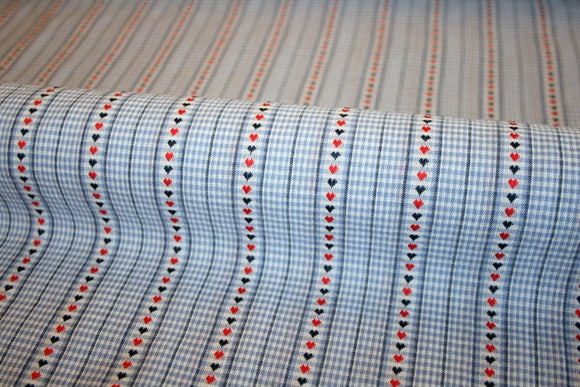 'Hearts Jacquard' Bomuld