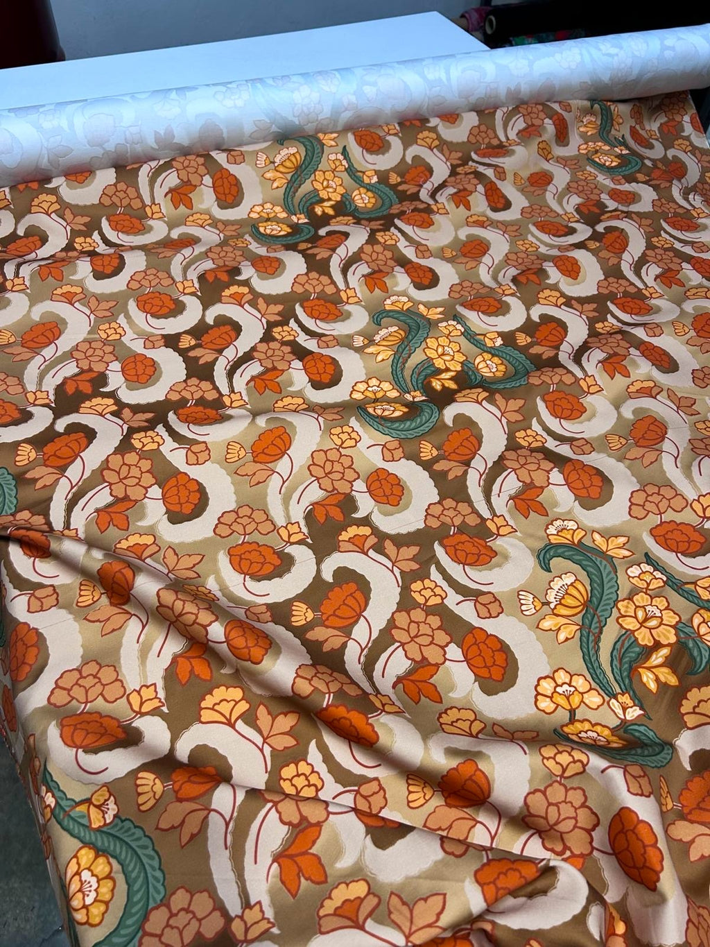Fioritura Paisley - bomuldsstof fra italiensk modehus