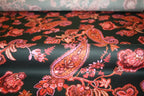 'Paisley Rosso' Bomuld